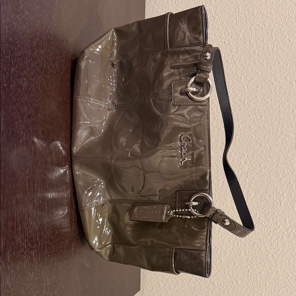 Coach Shiny GRAY Shoulder Bag